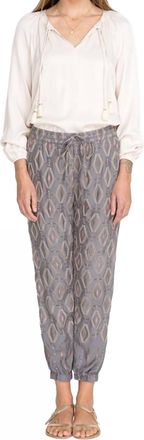 Johnny Was Diamond All Over Embroidered Pant In Dusty Mountain