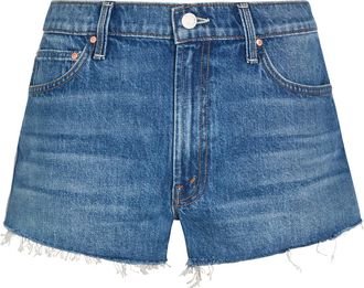 Mother The Dodger Fray Denim Shorts - Blue - 27 (W27 / UK8-10 / S)