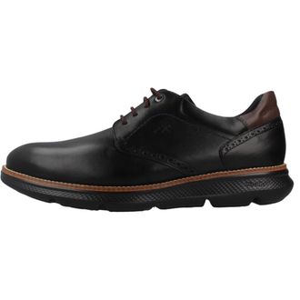 Fluchos Schoenen, Heren, Zwart, 42 EU, William Laced Shoe