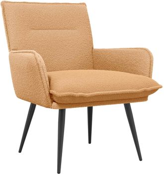 vidaXL Sill&oacute;n Beige Boucl&eacute; Vidaxl