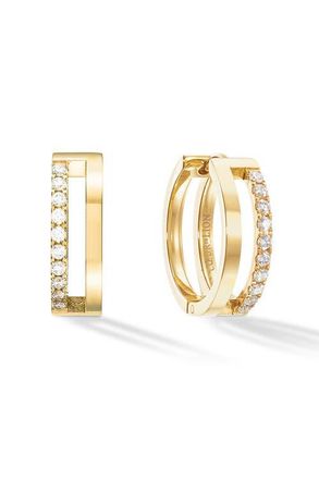 Coeur de Lion Eternal Unity Crystal Hoops in Gold at Nordstrom