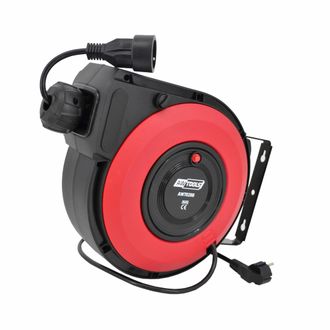 OEM Alargador El&eacute;ctrico Autom&aacute;tico, Awtools, Modelo 20m 3x1,5 Mm, Uso Exterior, Enrollador Autom&aacute;tico, Resistente, Ideal Para Herramientas El&eacute;ctricas De A