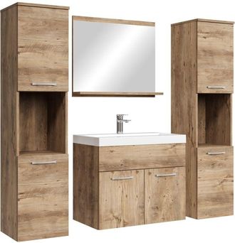 Badplaats Conjunto De Muebles De Ba&ntilde;o Montreal Xl 60 X 35 Cm - Roble Casta