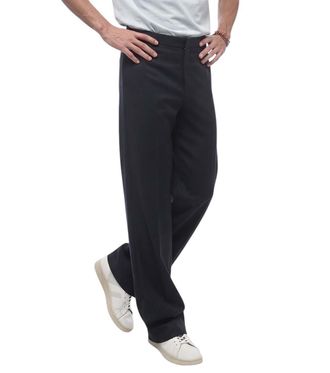 Jil Sander Blue Loose Flat Front Pants