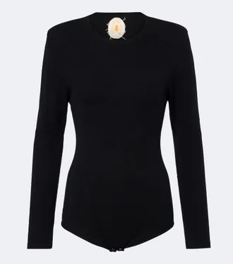 Jardin Des Orangers Knitted wool and cashmere bodysuit