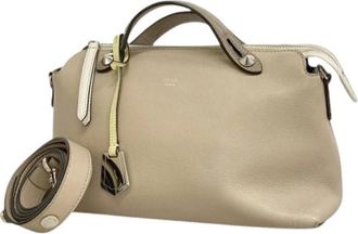 Fendi Pre-owned Vintage Handbag - Dames - Vintage Handtas - Beige - ONE Size - Leer - Vintage