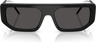 Dolce & Gabbana Rechthoekige zonnebril - unisex - Zonnebrillen - Zwart - 56 MM - Accessoires