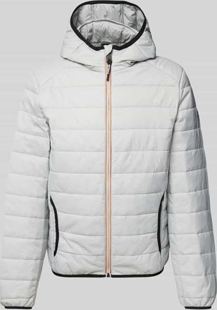 Ecoalf Steppjacke mit Kapuze Modell ATLANTICOALF in Silber, Gr&ouml;&szlig;e M