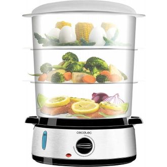 Cecotec Cocina Al Vapor 3 Cestas Cecotec Vapovita 3000 4109 Negro, Inox