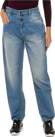 Armani Jeans Vintage Denim Jeans met Logo Detail - Dames - Regular Fit Jeans - Blauw - W25 - Denim - Jeans