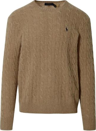 Ralph Lauren Jersey de lana y cachemira con cuello redondo - Knitwear - Hombre - Beige - XL