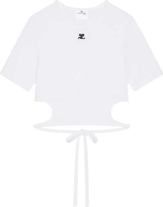 Courr&egrave;ges Cut-Out-T-Shirt