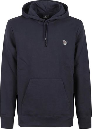 Paul Smith Zebra Logo Hoodie - Heren - Hoodies - Blauw - 2XL - Katoen - Hoodies & sweatvesten