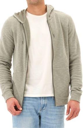 Threads 4 Thought Jordyn Stripe Organic Cotton French Terry Zip Hoodie in Boulder at Nordstrom Rack, Size X-Large