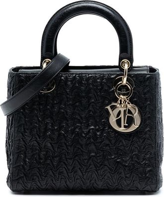 Dior Pre-owned Dior Medium Wavy Crinkled Lambskin Lady Dior 05-BO-0199