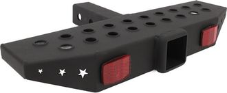 OEM Parachoques De Acero Resistente Para Remolques Con Escal&oacute;n, Para Receptores De 2 Pulgadas - Capacidad De Carga De 600 Lb