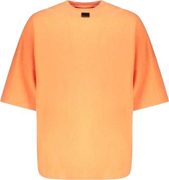 Palm Angels Unisex Klassiek Oversized T-shirt met logo voor volwassenen (Oranje)