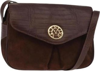 Valentino Pre-owned Su&egrave;de Schoudertas - Dames - Vintage Schoudertas - Bruin - ONE Size - Su&egrave;de - Vintage