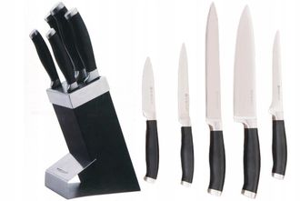 OEM Juego De Cuchillos De Cocina Ambition Con Soporte, 6 Piezas
