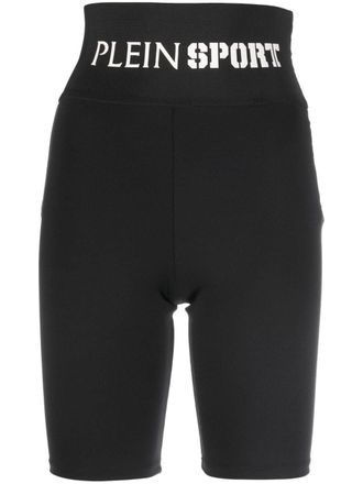 Plein Sport Shorts con banda logata - Nero