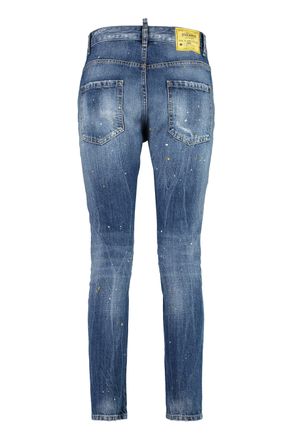 Dsquared2 Womens Cool Girl Cropped Jeans Denim Cotton