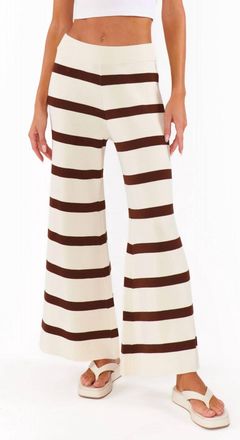 Show me your Mumu Samson Culotte Cut Pants In Driftwood Stripe