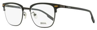 Ermenegildo Zegna Mens Browline Leggerissimo Eyeglasses EZ5250-H 002 Matte Black 52mm
