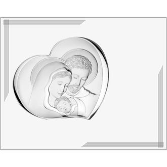 OEM Cuadro Moderno Plateado De La Sagrada Familia Sobre Tabla Blanca 25x20 Tama&ntilde;o: 25x20cm Sku: Vl876bi