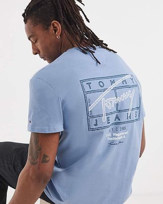 Tommy Jeans Print T-Shirt - Iris Blue