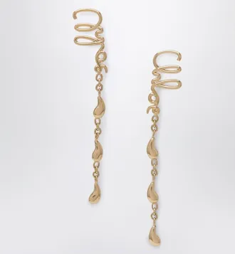 Chloé Iconic gold dangling earrings