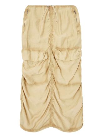 Diesel O-racle draped skirt - Brown