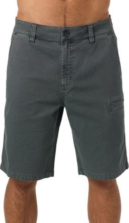 O'Neill OG Dockside Utility Stretch Canvas Shorts in Dark Shadow at Nordstrom, Size 30