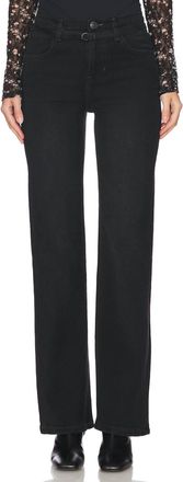 Free People Sabine Slim A-Line Jeans In Black