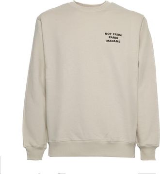 Drôle de Monsieur Mastic French Terry Sweatshirt With Embroidered Details