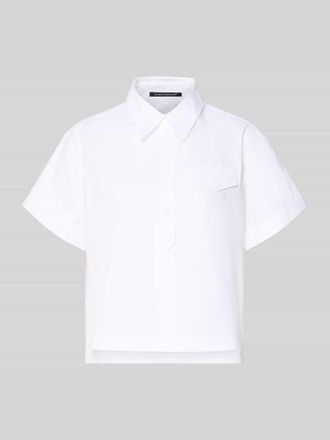 Luisa Cerano Luisa Cerano Boxy Fit Bluse mit Brusttasche in Weiss, Gr&ouml;&szlig;e 34