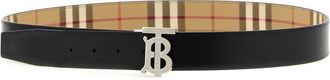 Burberry Logo Buckle Reversible Belt - beige