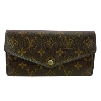 Louis Vuitton Brown Monogram Monogram Leather Long Wallet (Bi-Fold) (Pre-Owned)