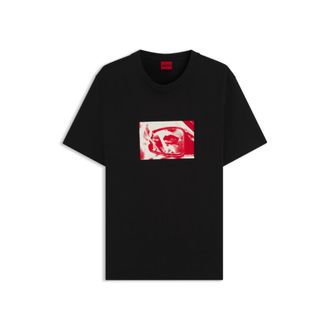HUGO BOSS Cotton-jersey T-shirt with graphic print