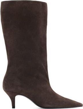 Mango Pointed Toe Boot in Chocolate at Nordstrom Rack, Size 6.5Us / 37Eu