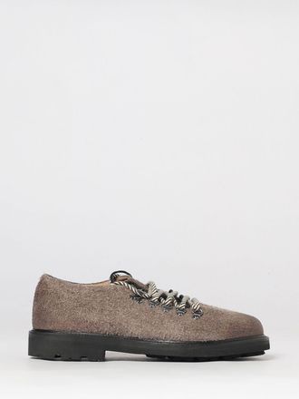 Paura Suede Derby Shoes with Round Toe and Lug Sole