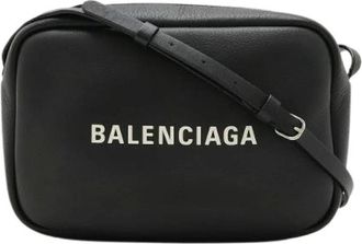 Balenciaga Pre-owned Leren Everyday Camera Bag S - Dames - Vintage Schoudertas - Zwart - ONE Size - Leer - Vintage