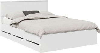 vidaXL Estructura De Cama Con Caj&oacute;n 140 X 190 Cm Madera Ingenieril Vidaxl