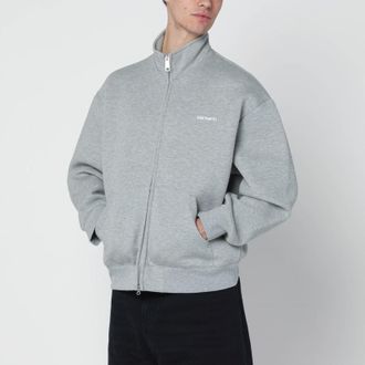 Carhartt Work in Progress Alda Zip Sweat Jacket Grey Heather/White