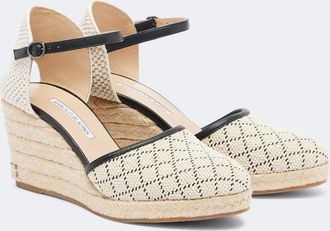 Manolo Blahnik Espadrahi raffia-effect espadrille wedges
