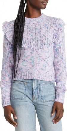 LoveShackFancy Koru Pullover In Frosted Berry