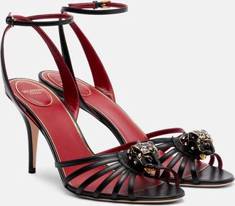 Valentino Garavani Pas De Chat 85 embellished leather sandals