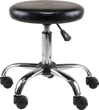 Winsome Clark Round Cushion Swivel Stool with adjustable height