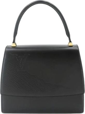 Louis Vuitton Pre-owned Vintage Leather Handbag - Dames - Vintage Handtas - Zwart - ONE Size - Leer - Vintage