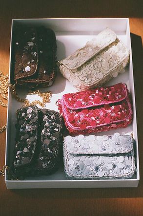 Maeve Fiona Mini Sequin Bag