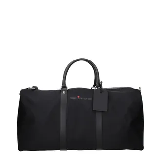 Kiton Black Nylon Luggage And Mens Travel